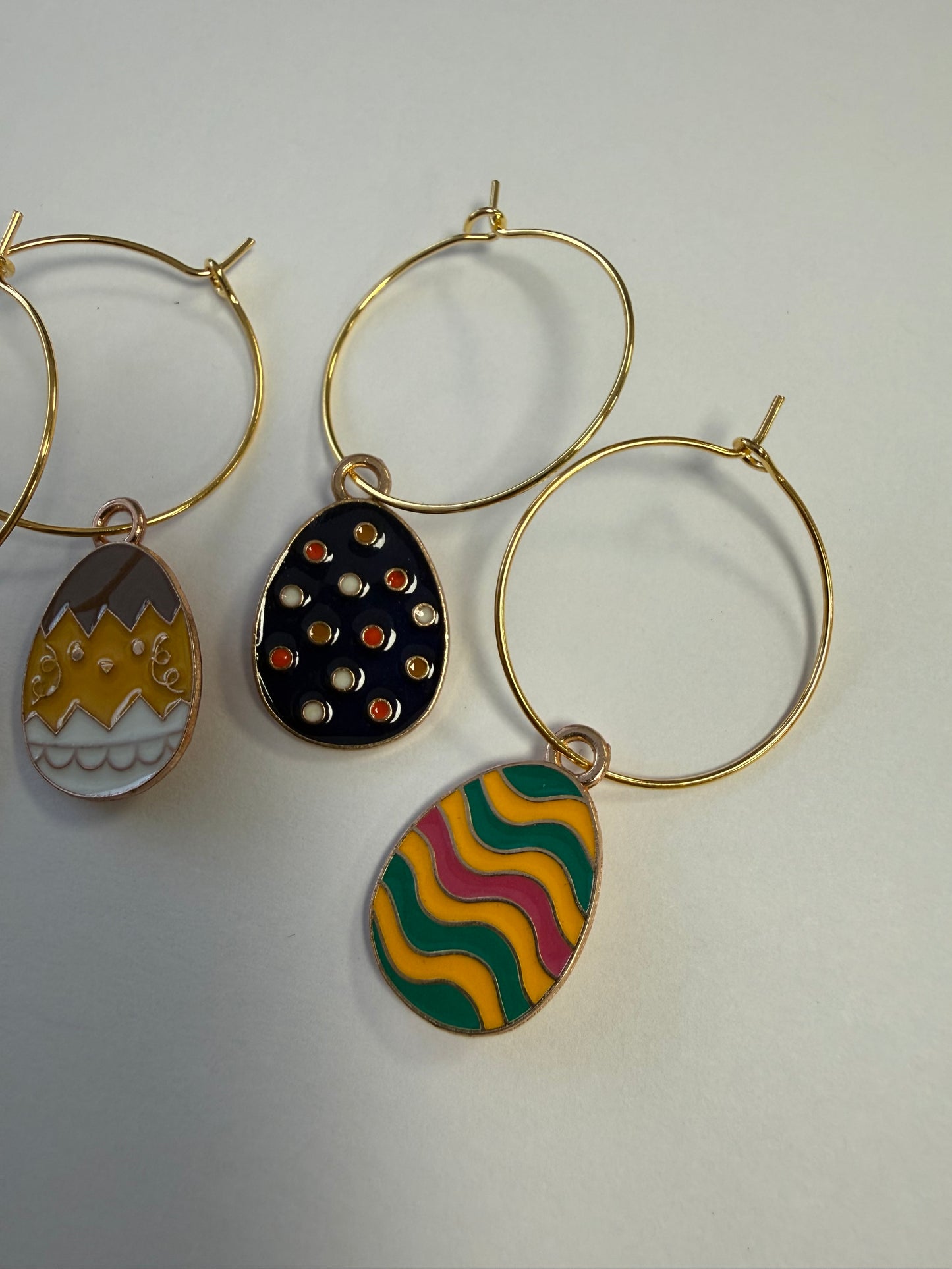 Easter themed wine glass charms
