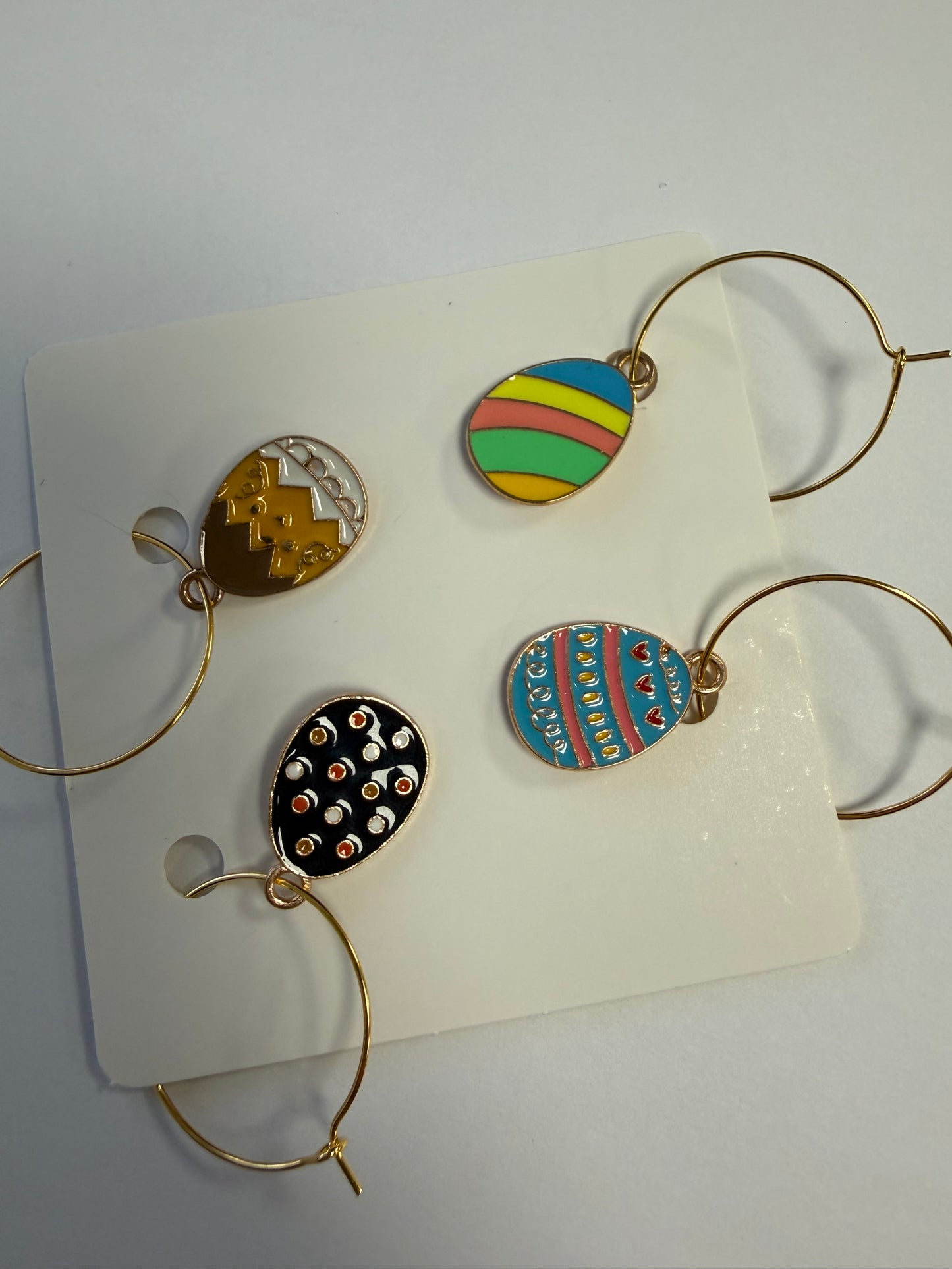 Easter themed wine glass charms
