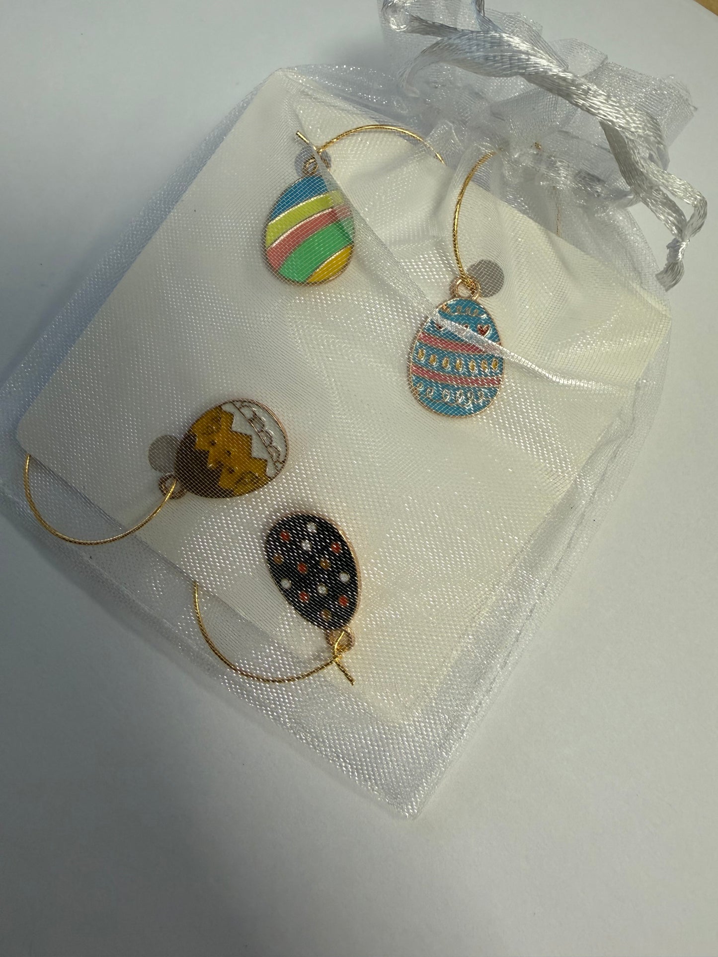 Easter themed wine glass charms