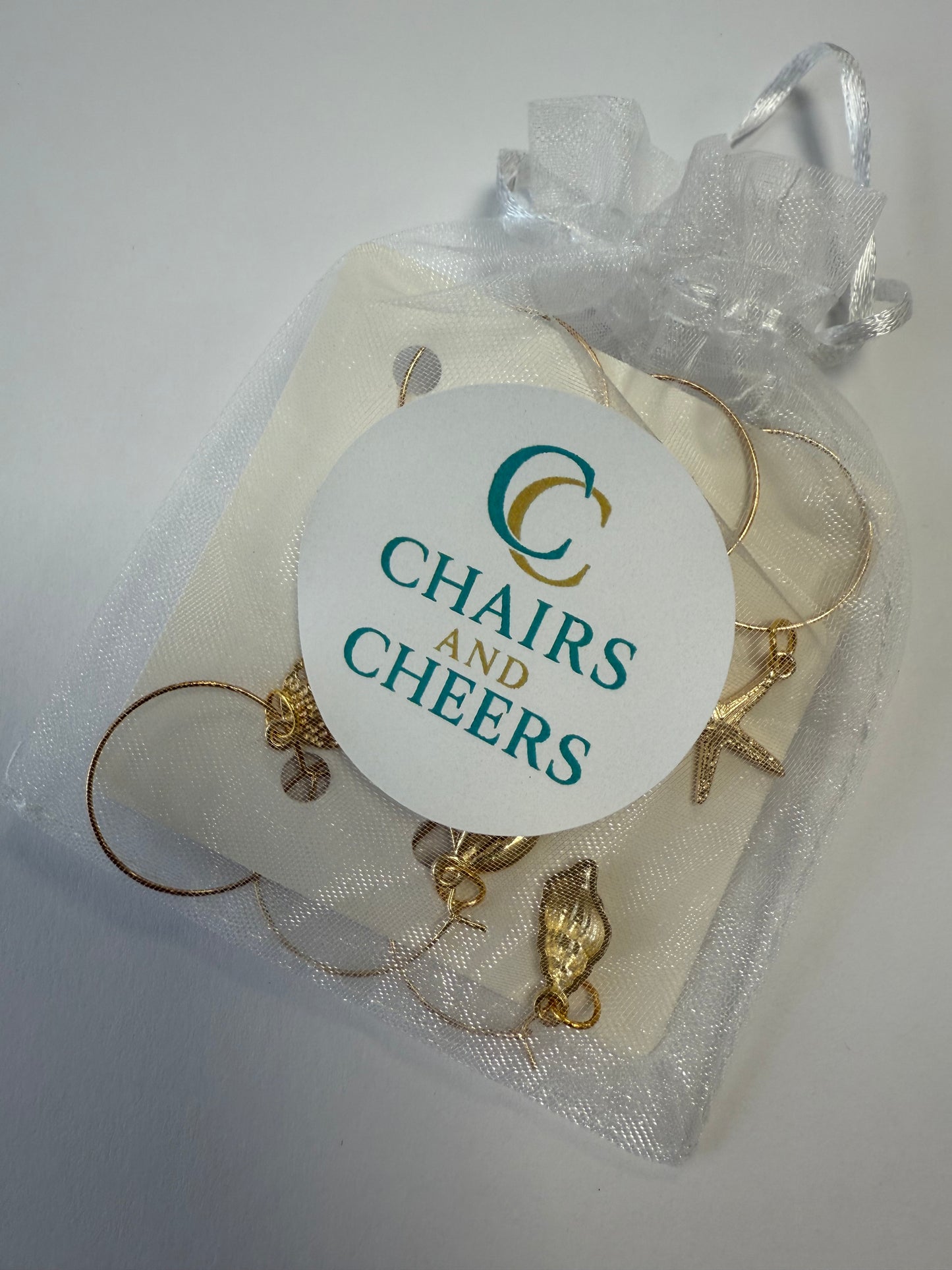 Sea Breeze Set - Wine Glass Charms. Set of 6