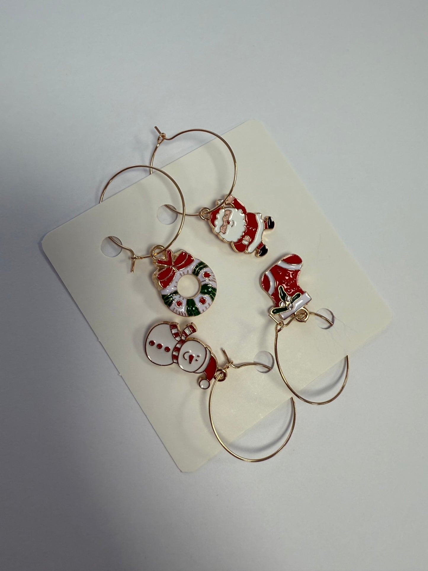Christmas Wine Glass Charms. Set of 4